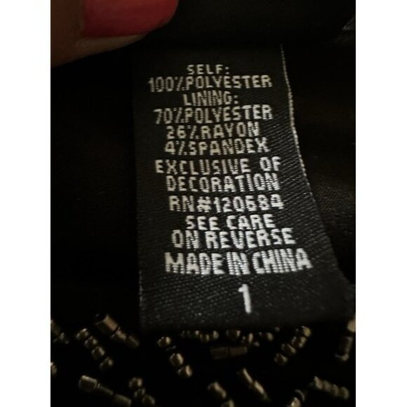 Torrid Blouse Women Plus Size 1X Black Beaded Neckline Sleeveless Overlay Top - Picture 9 of 11